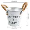 Vintage Creative Corrosion Resistant Metal Decorative Flower Bucket  for Artificial Plants