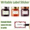 500 Stickers, Fruit-colored Border Name Tags, Roll Format, Waterproof Self-adhesive Easy To Peel, Colored Borders, Name Labels, Classification Markers
