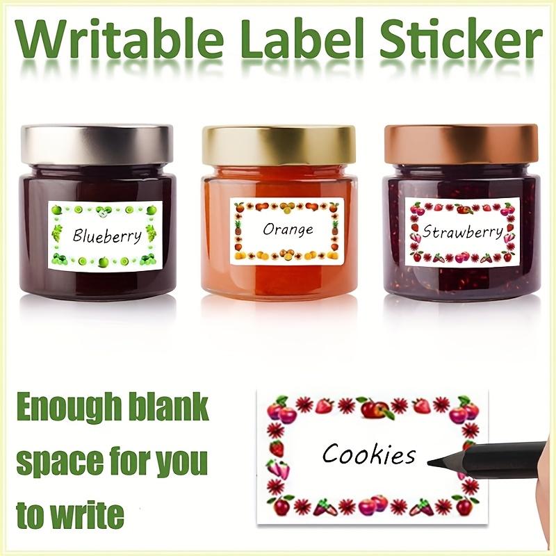 500 Stickers, Fruit-colored Border Name Tags, Roll Format, Waterproof Self-adhesive Easy To Peel, Colored Borders, Name Labels, Classification Markers