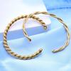Practical High Polished Spirals Cuff Bracelet Comfortable Everyday Wear With Gifts Pouches Daily Use Casual Wear