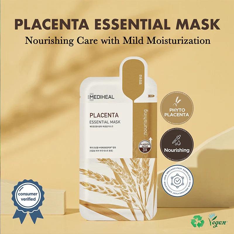 MEDIHEAL Placenta Essential Mask 24 Ml 10ea/30ea