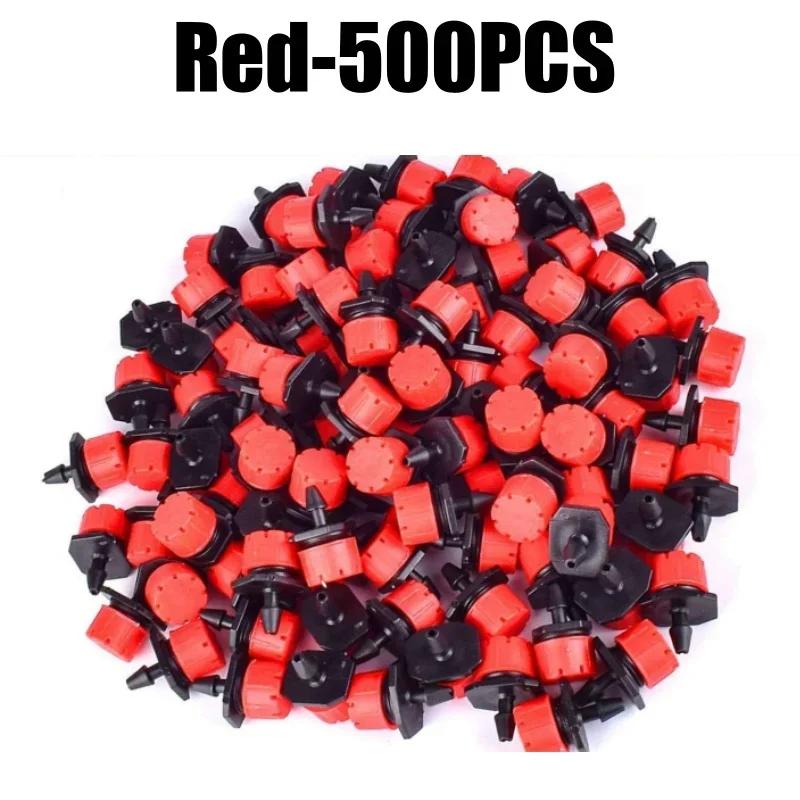 500/50PCS 4/7mm Garden Irrigation Nozzle Adjustable Dripper Sprinkler Emitter Micro Drip Balcony Yard Greenhouse Watering Spray