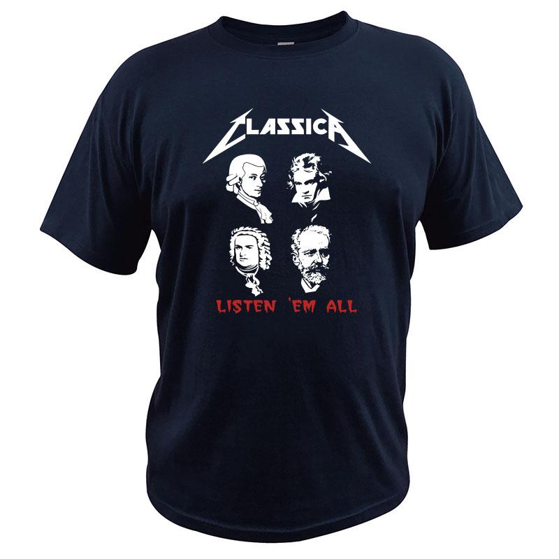 

Классическая забавная рок-футболка, пародия, композитор, Бах, Моцарт, Бетховен, музыкант, слушай меня, лучший подарок, удобная футболка XXXXL темно-синий