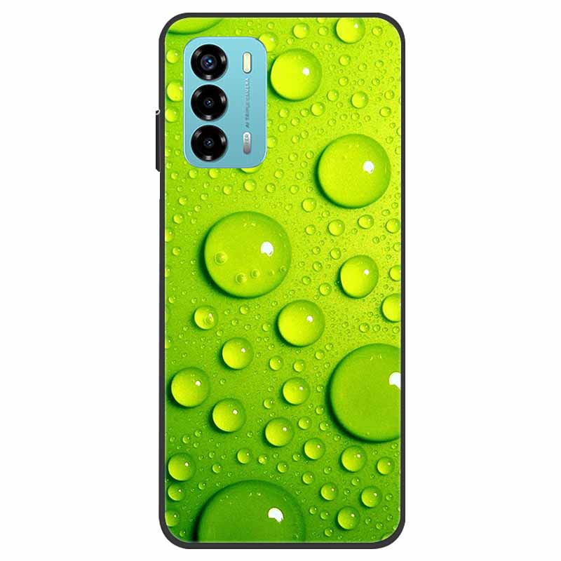 Custodia per ZTE Blade V40 Vita Fiore Marmo Nero Paraurti Morbido TPU Silicone Cover per ZTE V 40 Vita / Blade V40 Vita Custodie per Telefono