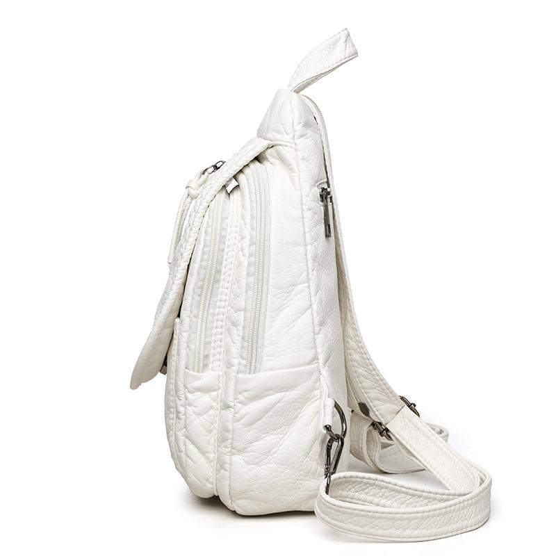 Rucsac mic multifuncțional pentru piept, geantă de umăr din PU, rucsac pentru femei