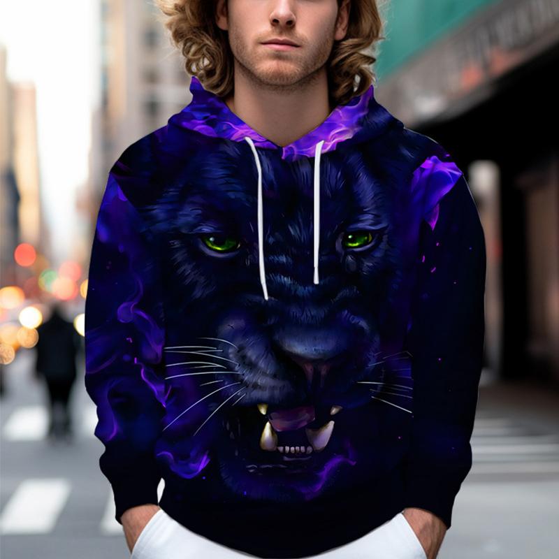 

Осенняя новая мужская тонкая толстовка с принтом волков, повседневная удобная толстовка с 3D цифровой печатью для мужчин и женщин, бейсбольная форма для пар