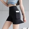 Pantaloncini da Yoga da Donna Traspiranti Ottima Elasticità Tasche Senza Cuciture Vita Alta Fitness Controllo Pancia Dimagranti Pantaloncini Estivi da Donna Abbigliamento Femminile