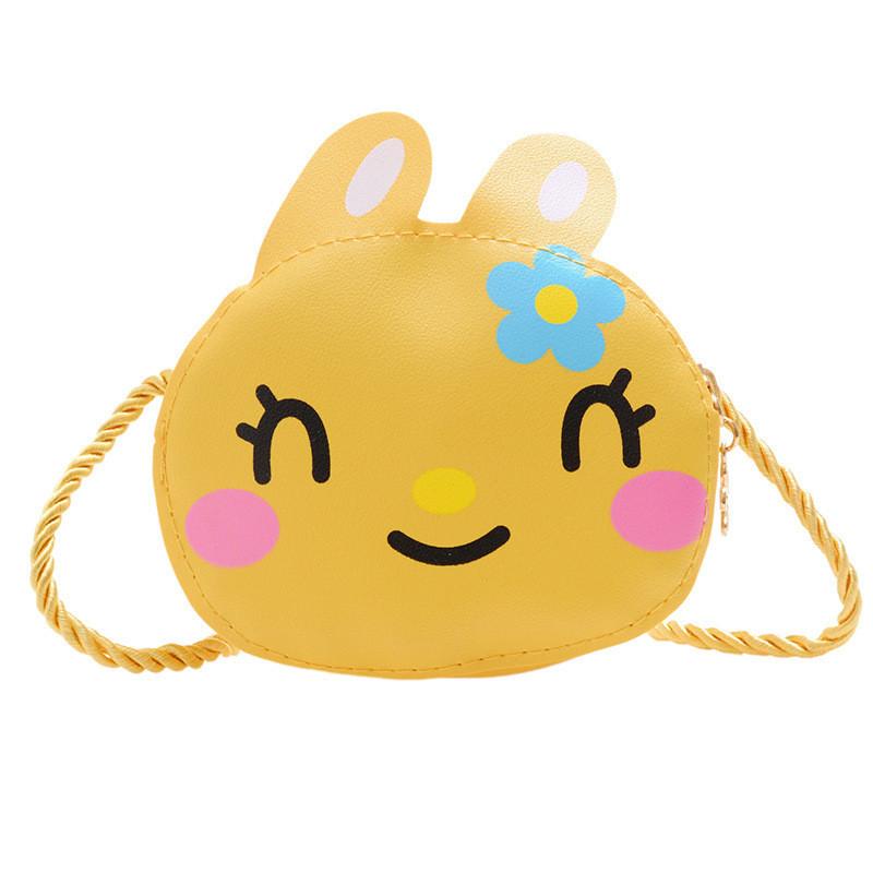 Adorable Japanese Cartoon Bunny Kids Shoulder Bag Cute Flower Design For Boys And Girls