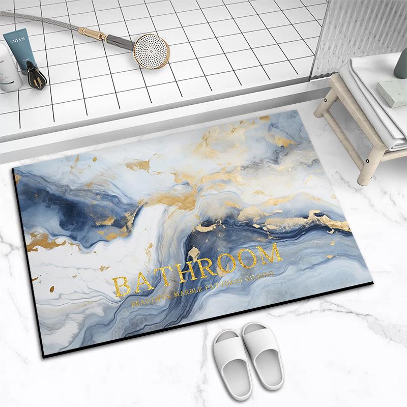 Diatom Mud Bath Absorbent Mat Household Simple Toilet Toilet Door Cushion Absorbent Non-slip Quick Drying Mat