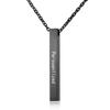 Minimalist Rectangular Geometric Titanium Steel Necklace for Men and Women