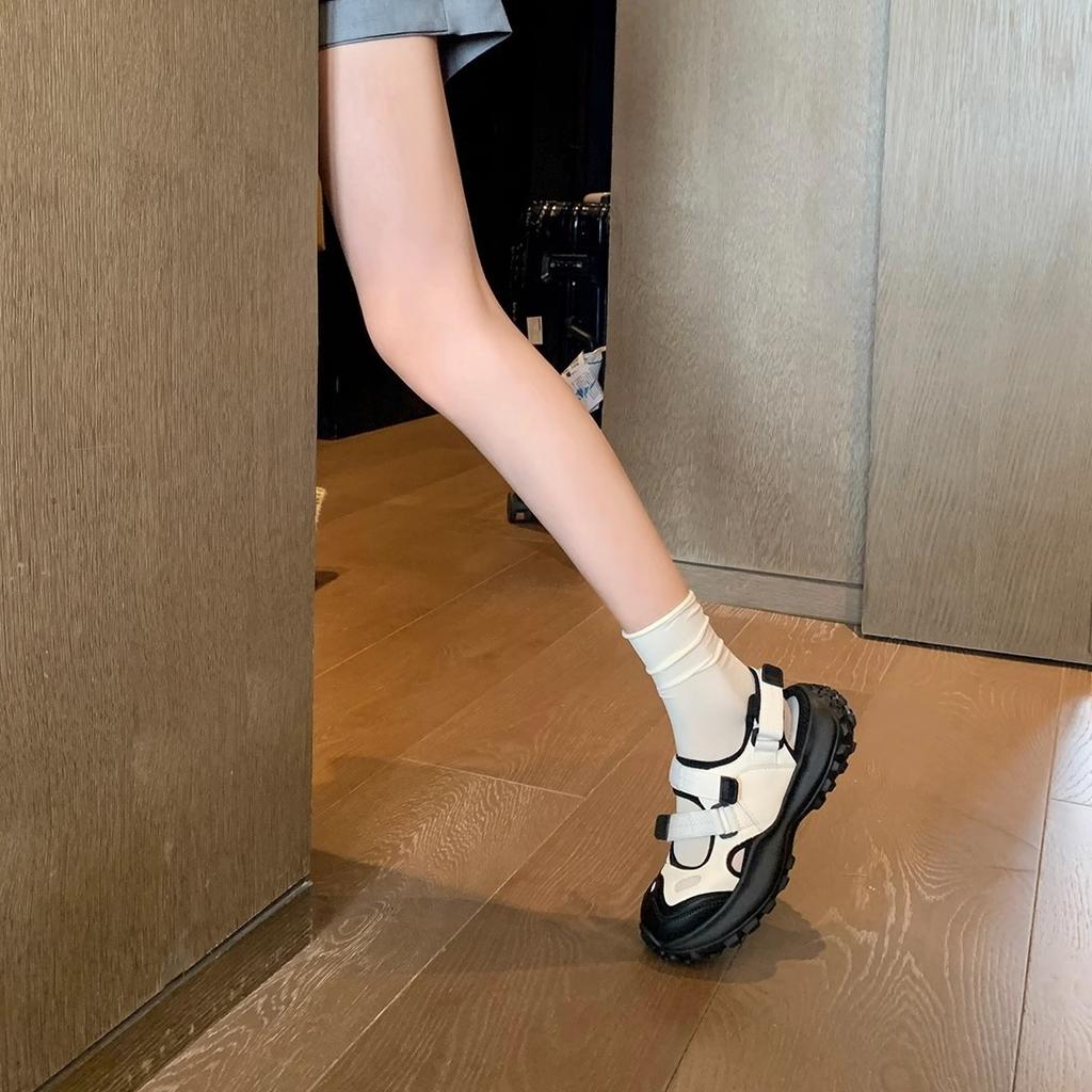 [Shei Su Yinyin] Ghost Horse Girl~ Leisure Sports Daddy Thick-soled Mary Jane Conch Sandals Women's Summer
