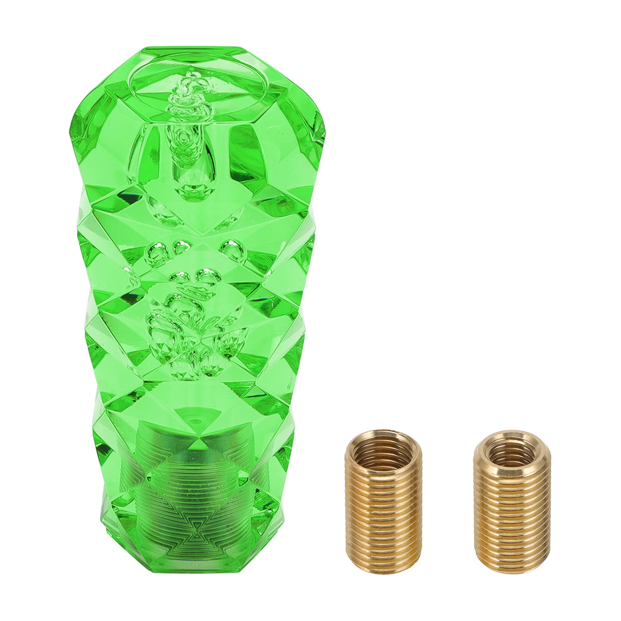 

INFINAUTO Diamond Pattern Crystal Shift Knob 10cm Universal Automatic and Manual Car Gear Shift 10cm зелений
