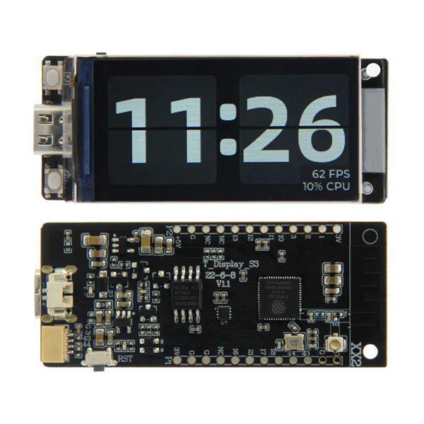 ESP32-S3R8 T-Display-S3 (Black, PCB)