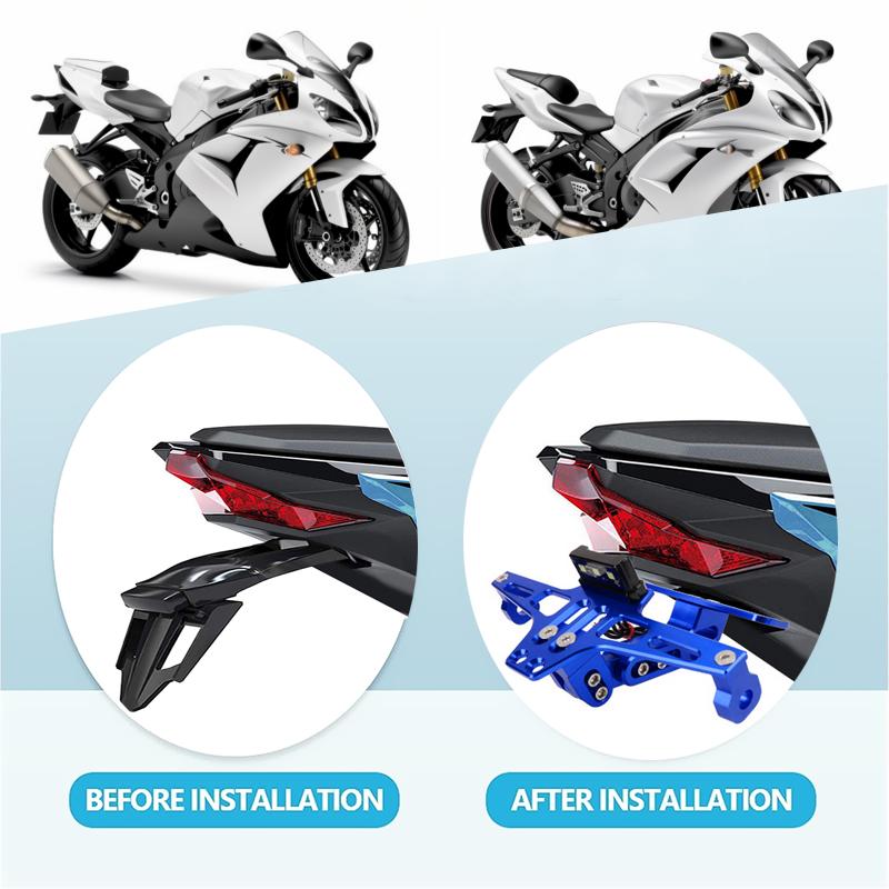 Pentru HONDA VFR 800 1200x VFR750 VFR800X VFR800F Motocicletă Reglabil Spate Coadă Curată Suport Placă de Înmatriculare Suport Lumină LED