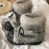 Thickly-lined and Warm Winter Boots for Women, New Style Mid-calf Cotton Shoes, Heightening Boots