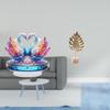 Acrylic Swan Sculpture Table Centerpiece Metal Statue Tabletop Cabinet Decoration Bookshelf Office