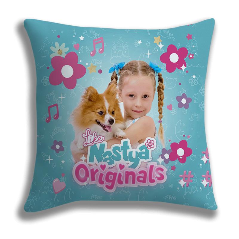 Like Nastya Printed Pillow Case Cushion Cover Decorative Soft Comfortable Pillowcase Home Sofa Chair Seat Decor Pillow Case Gift