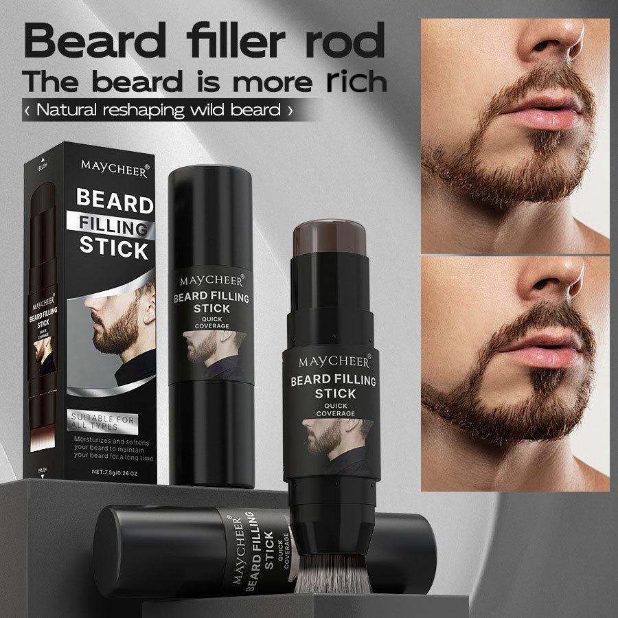 MAYCHEER 2-in-1 Waterproof Beard Stick with Brush Head