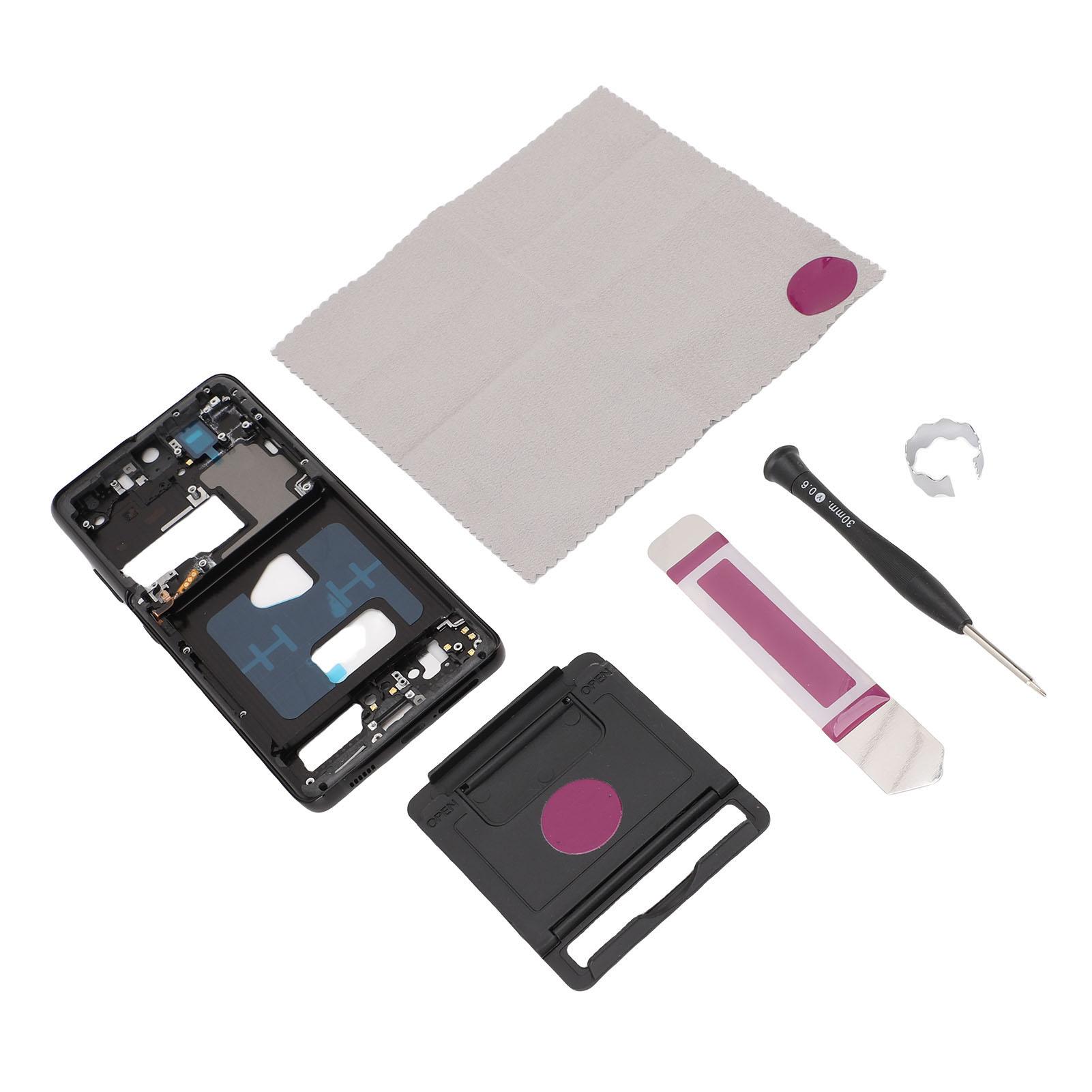 

Замена средней рамки безеля для смартфона Galaxy S21 Ultra 5G Металлическая средняя рамка безеля чёрный