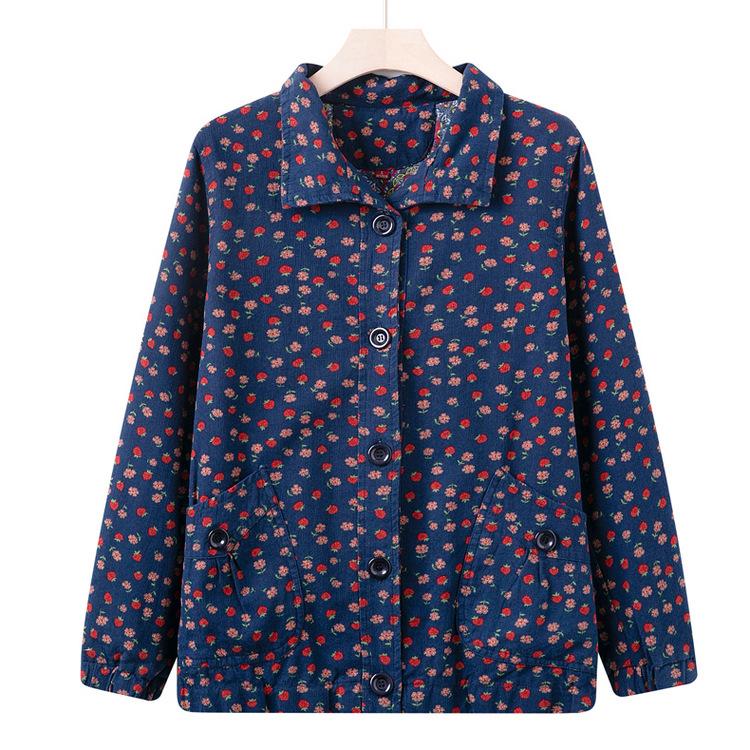 

Новое хлопковое пальто бабушки для людей среднего и пожилого возраста на осень и зиму, женское модное тренчкот с лацканами для пожилых. 5XL