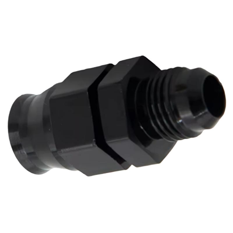 Ac29-Black Anodized Aluminum AN6 Male To AN6 Male Straight Connector 3/8" Tube Hose Fitting Adapter