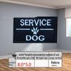 In-Stock Service Dog Embroidered National Flag Tactical Morale Patch - Hook & Loop Arm Badge