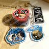 Cute Game Cartoon Chibis Keychains for Accessories Bag Keyrings Jewelry Fans Friends Gifts
