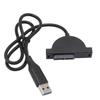 USB 2.0 To SATA Cable Hot Swapping Plug and Play USB To 7 Plus 6 Pin Slimline SATA Adapter Cord for Laptop CD DVD ROM