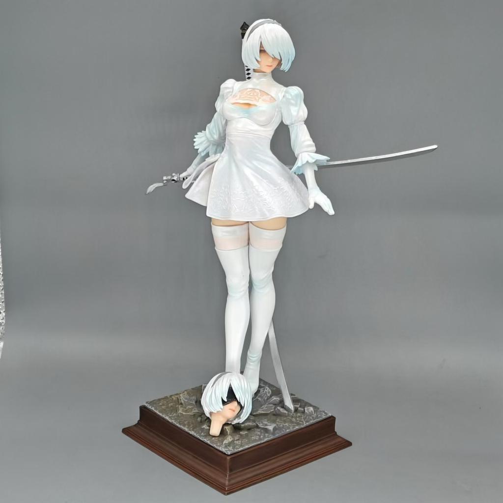 28cm NieR Automata Yorha No TypeB Anime Girl Action Figure Toy Style Game Statue Adult Model Dol 2B PVC 2 4 collection Poseable Articulated Scale