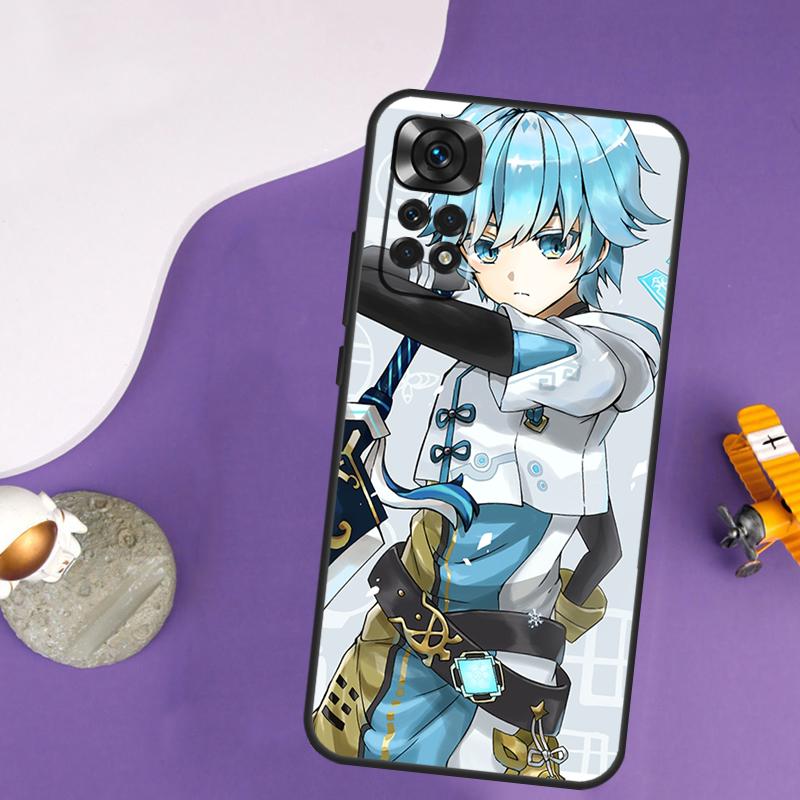 Genshin Impact Chongyun Case For Xiaomi Redmi Note 13 14 Pro 12 9 10 11 Pro 10S 11S 12S Redmi 14C 13C 10C 12C Cover