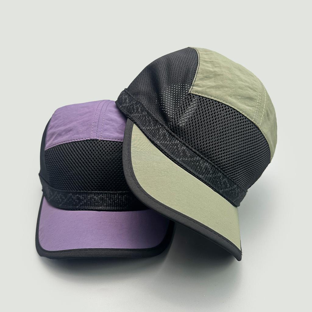 Color Matching Simple Solid Color Quick-Drying Baseball Cap Men'S And Women'S Mesh Sunshade Breathable Short Brim Cap