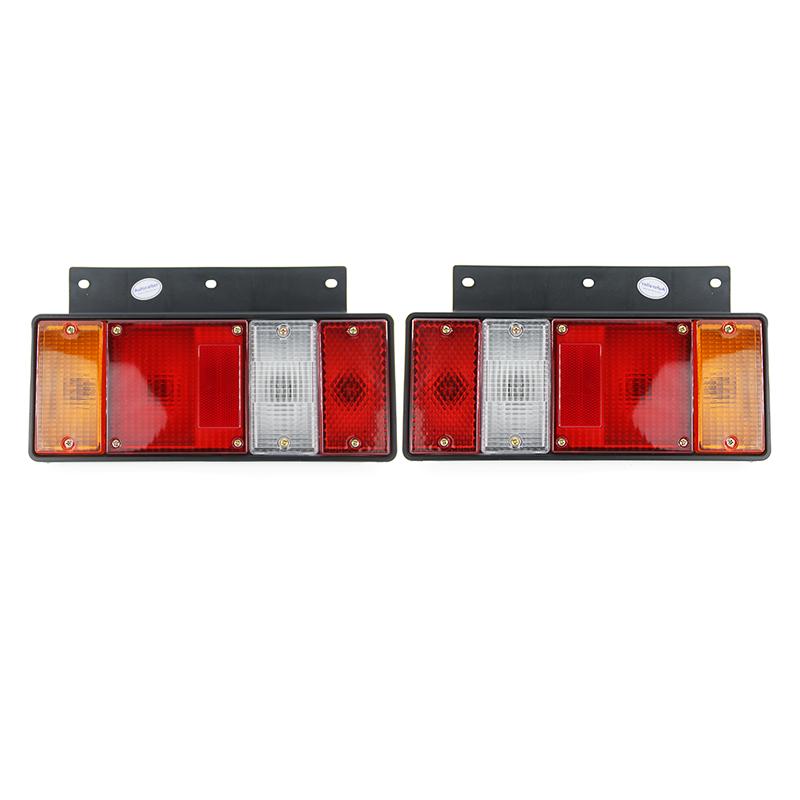

For Isuzu NPR ELF NKR NHR NLR 1987- Truck Rear Bumper Tail Parking Brake Light Warming Signal Reflector Lamp Left and Right
