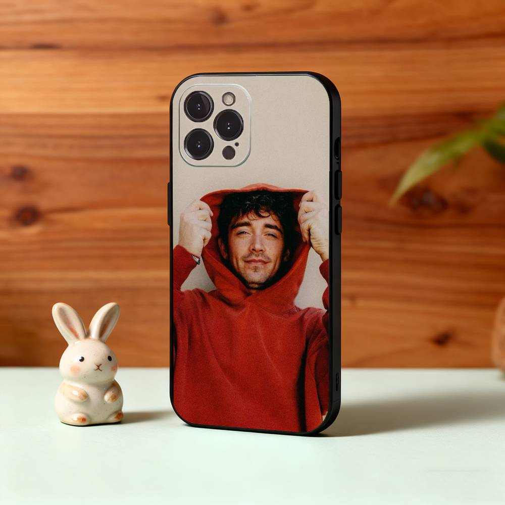 Dashing C- Charles Leclerc 16 Lec Phone Case For iPhone17,16,15,14,13,12Plus,Pro Max,XS,5G Soft Silicone Black Cover