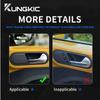 For Volkswagen Beetle 2012 2013 2014 2015 2016 2018 2019 Real Soft Carbon Fiber Inner Door Handle Sticker LHD RHD Accessories