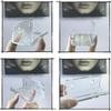 6Pcs Clear Vinyl Record Shelf Wall Mount Magazine Rack Floating Shelves for Books  Makeup