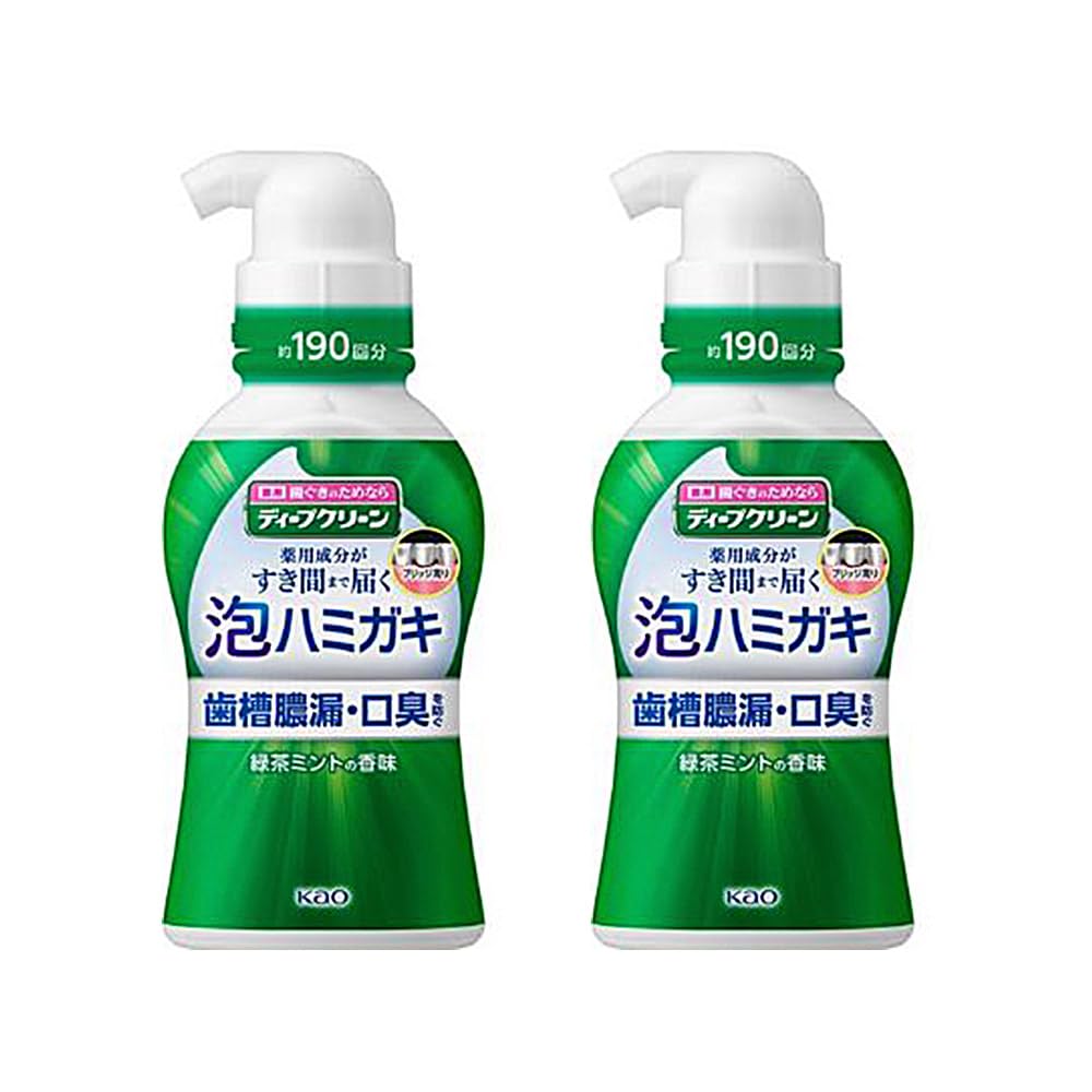 

Зубная паста Kao Deep Clean Foam 190 мл x 2 шт. Предотвращает неприятный запах зеленого чая и мяты [оптовая закупка] Набор, квазилекарство, пиорея, дыхание,