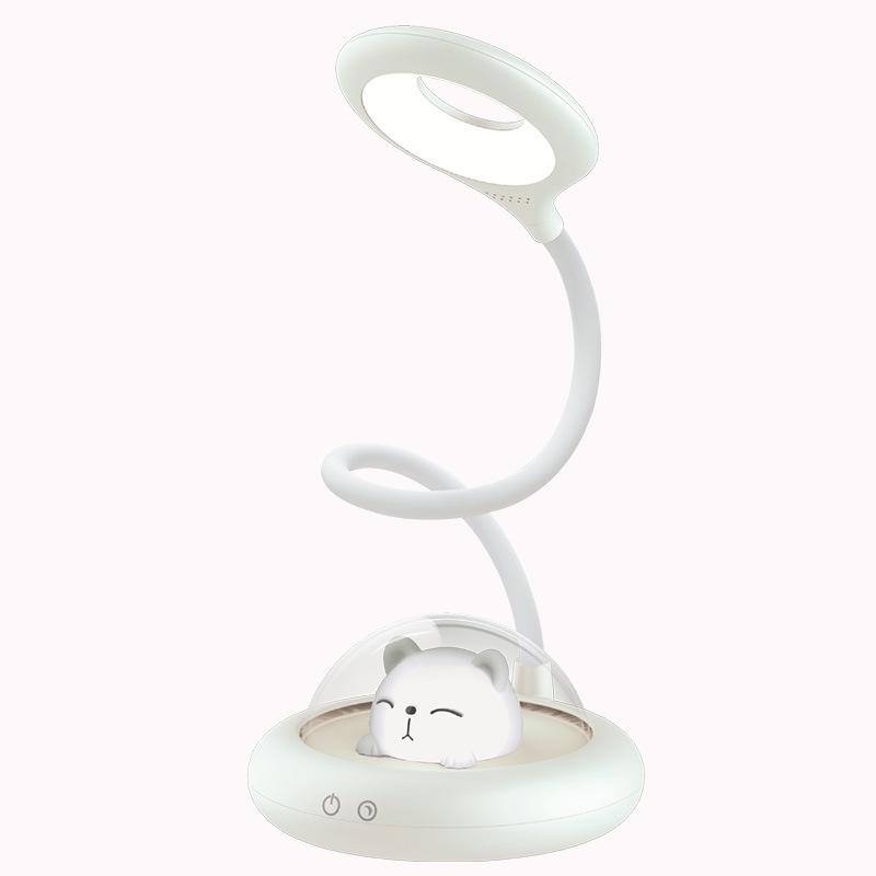 

LED Eye-Protective Desk Lamp - Cartoon Design for Students and Children. білий