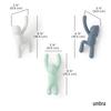 Umbra BUDDY Wall Set of Hanger, 3, Pastel, 2318165-040