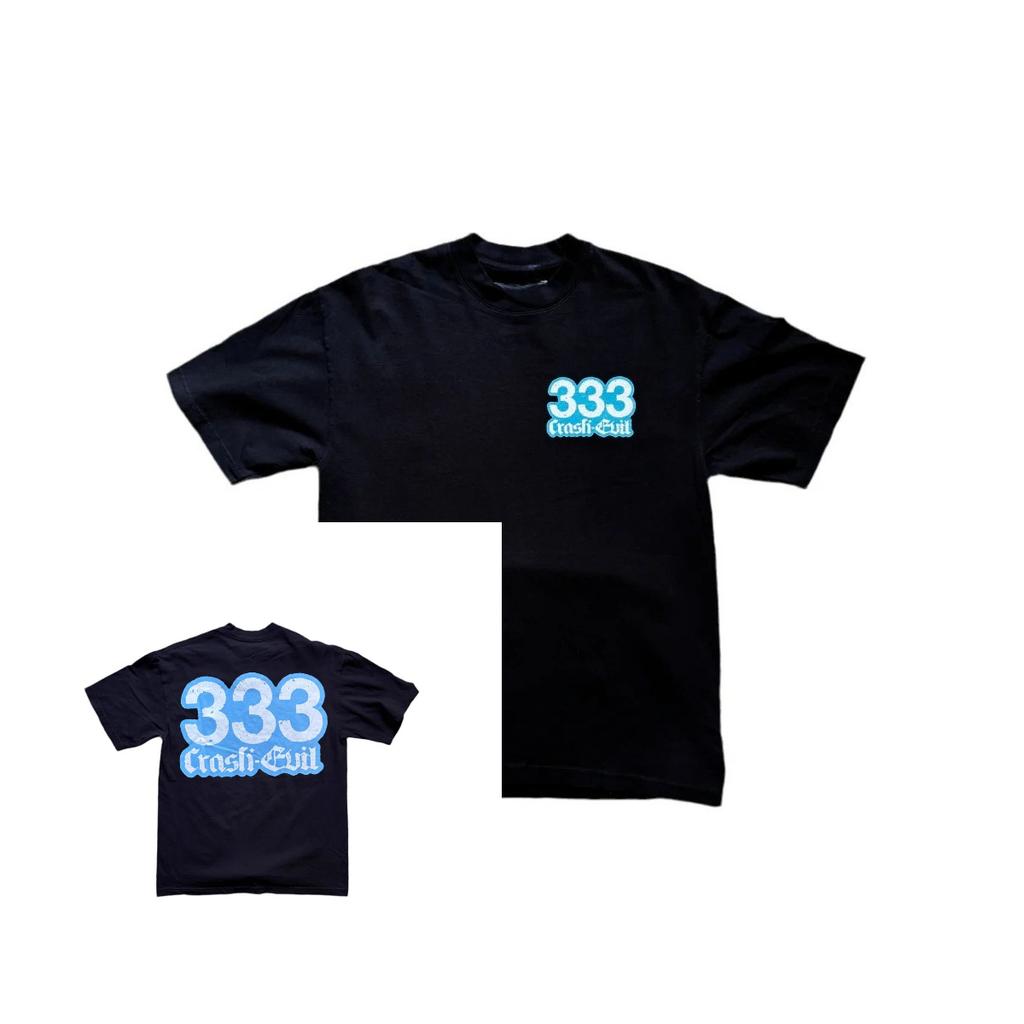 2026 Retro-Print Rundhals Locker High Street Stil Herren HipHop Straßenmuster T-Shirt Schwarz Vielseitig und Alterslos