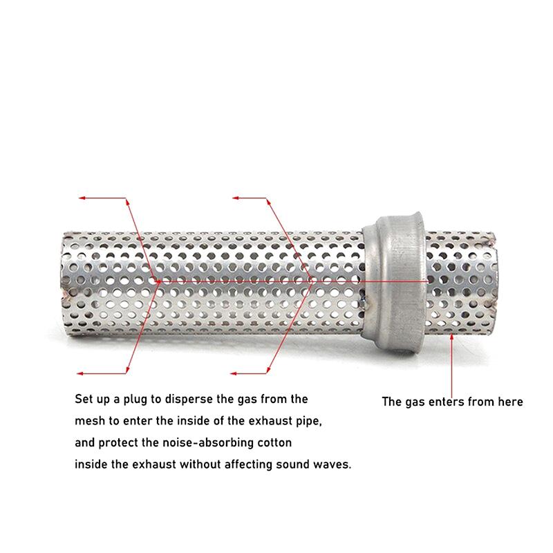 Slip On Universal Motorcycle 51Mm 60Mm Db Killer Catalyst Silencer Noise Sound Eliminator Exhaust Flow Moto Escape Muffler