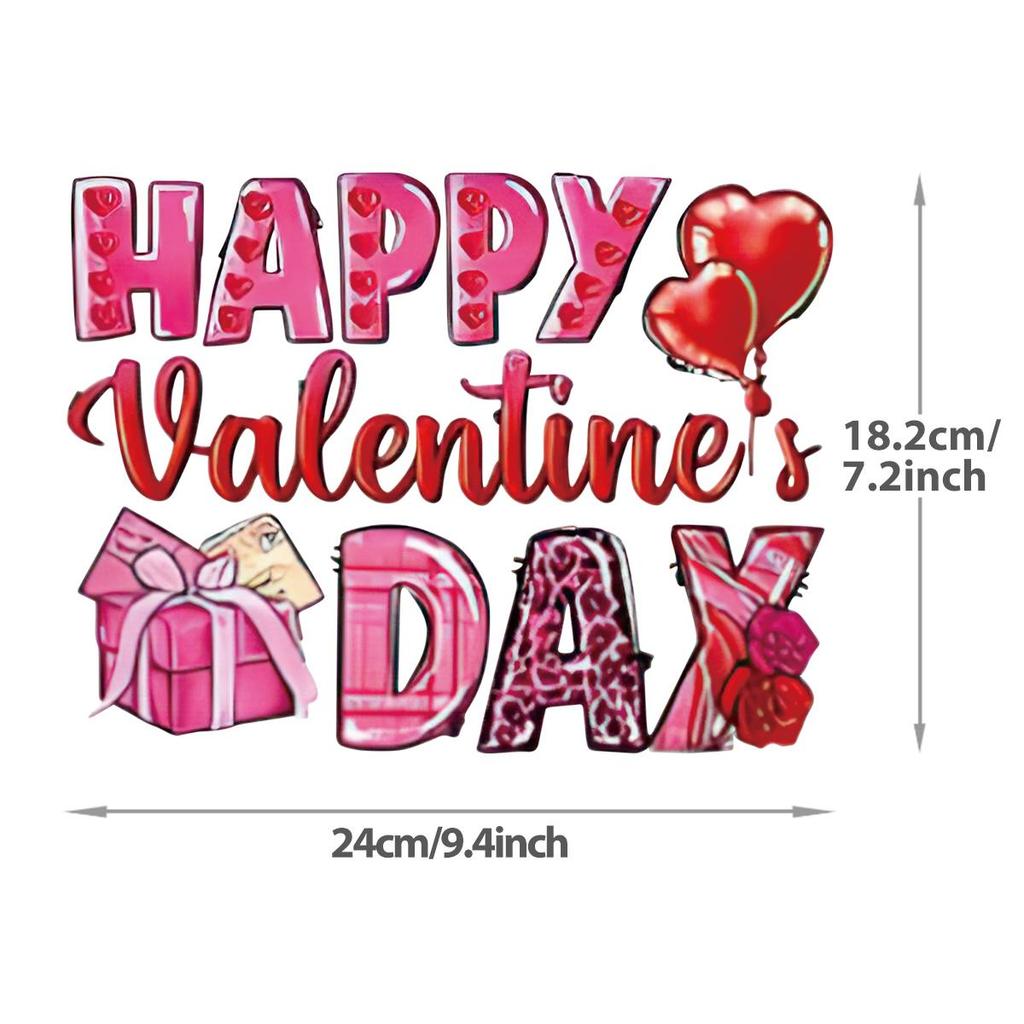 Valentine's Day Gifts: Heat Transfer HTV DTF Customized Couple T-shirts, Heat Press DIY Stickers, Clothing Heat Transfer Stickers