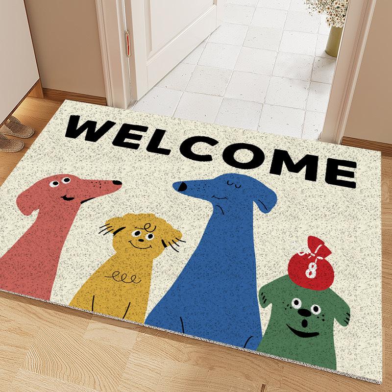 Cartoon Door Mat: Durable, Dust-Removing, Easy-to-Clean Entrance Rug | Wear & Dirt Resistant Mat for Home or Hallway