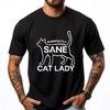 Perfekt gesunde Katzenlady Kätzchen Fell Mama Damen Mädchen Schwarzes Shirt Grafik-T-Shirts Unisex T-Shirts Oversized
