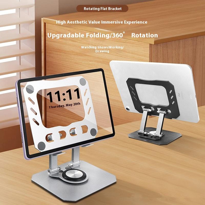 1Pc Adjustable 360° Rotatable Tablet Stand Foldable Portable Laptop Stand Desktop Holder Notebook Support Base Stand Holder
