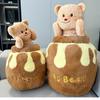 Honey Jar Butter Bear Doll Plush Doll As a Birthday Gift for Friends Honey Jar Bear