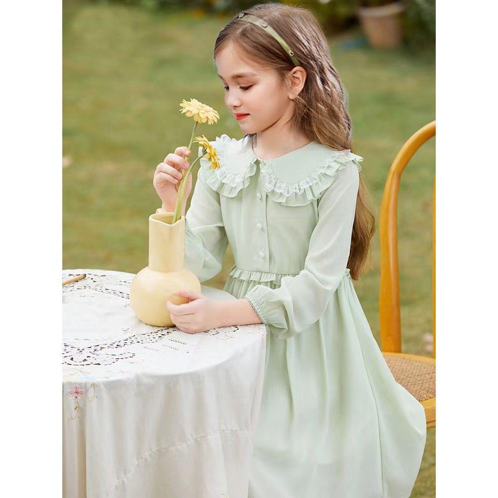Sweet Baby Collar Dress for Girls, Summer Children's Princess Dress