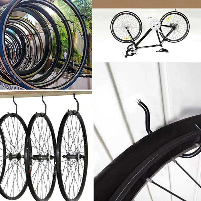 6Pcs/Set Metal Wall Bike Hooks Storage Ceiling Hanger Garden Garage Shovel Spade Broom Mop Organizer Rack Holder Hanging