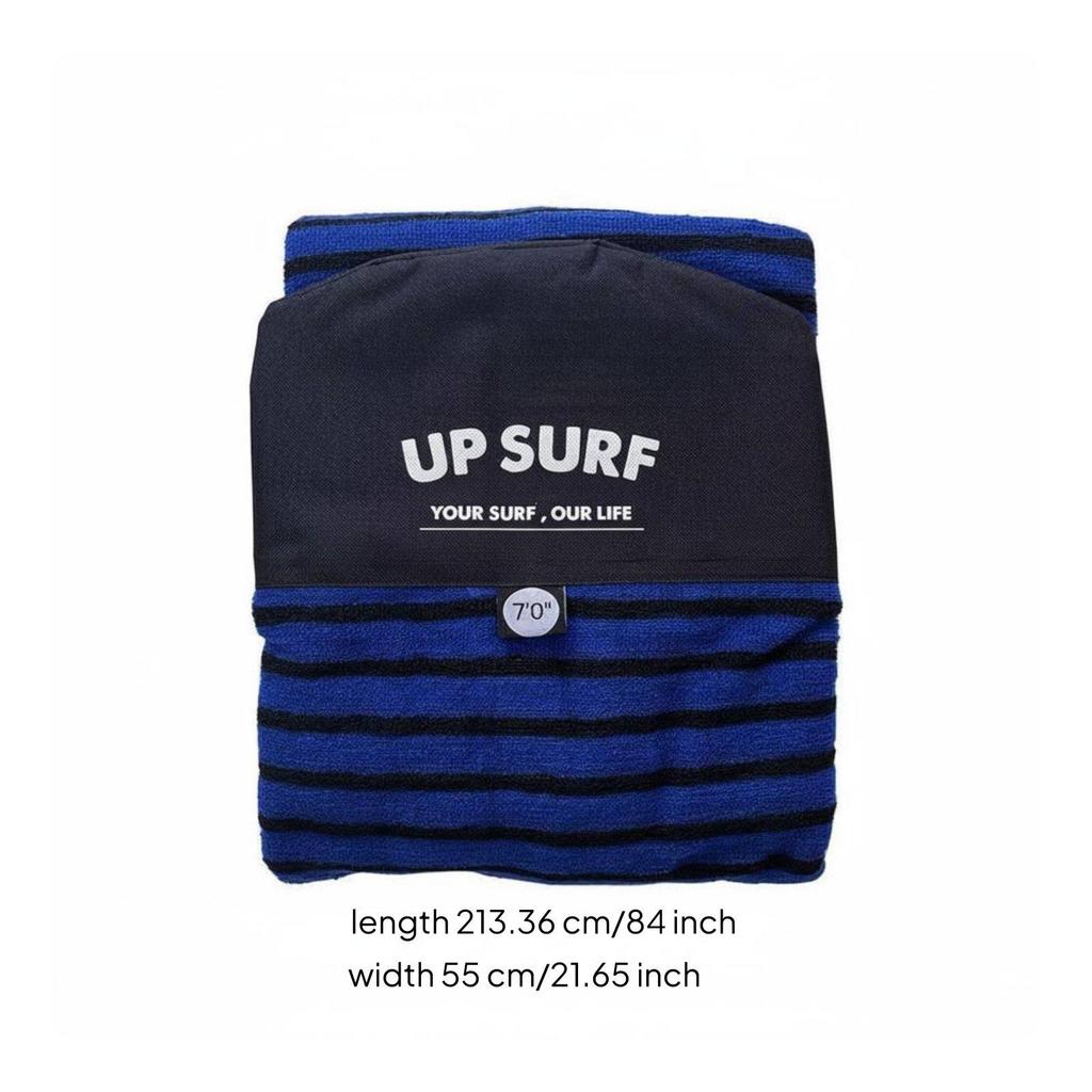 Gestreifte Surfbrettsocke Flexible Boardhülle Abdeckungstasche zum Surfen
