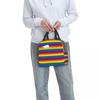 Rainbow Pride Flag Insulated Lunch Bag for Women Kids Portable Food Boxes Thermal Lunch Box Tote