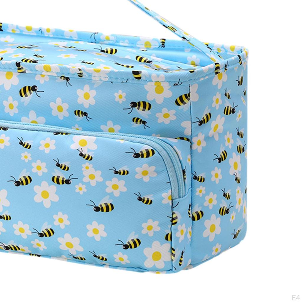 Knitting Bag Yarn Tote Embroidery Project Lightweight Multifunction Crochet